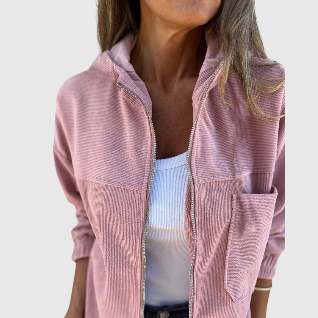 Elviana | Hooded Zip Jacket