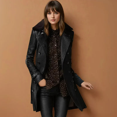 Eirlys | Classic Leather Coat