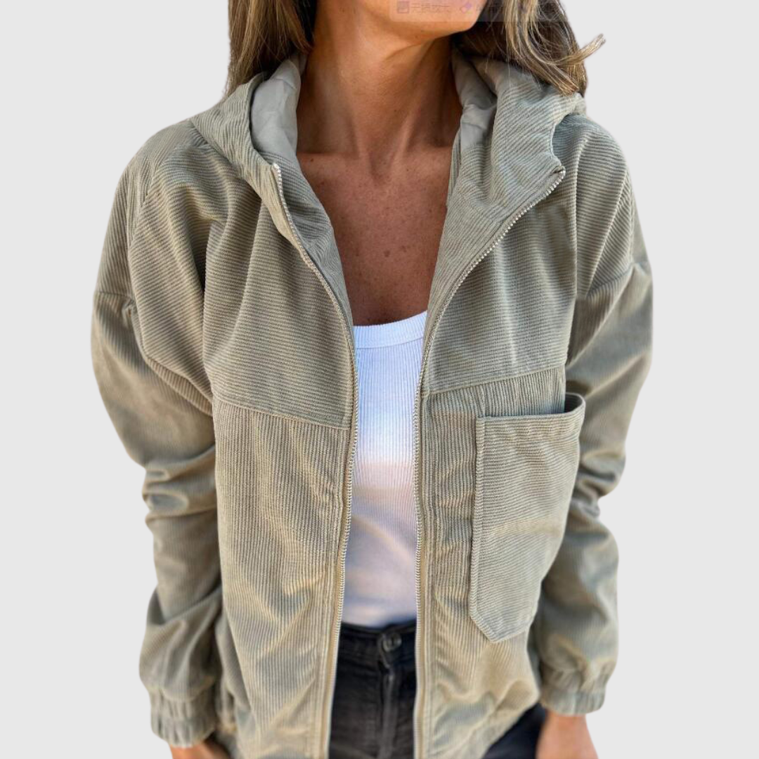 Elviana | Hooded Zip Jacket