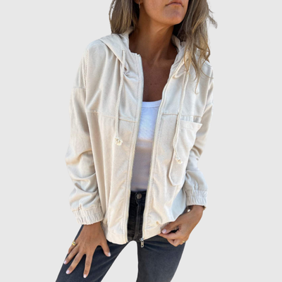 Elviana | Hooded Zip Jacket
