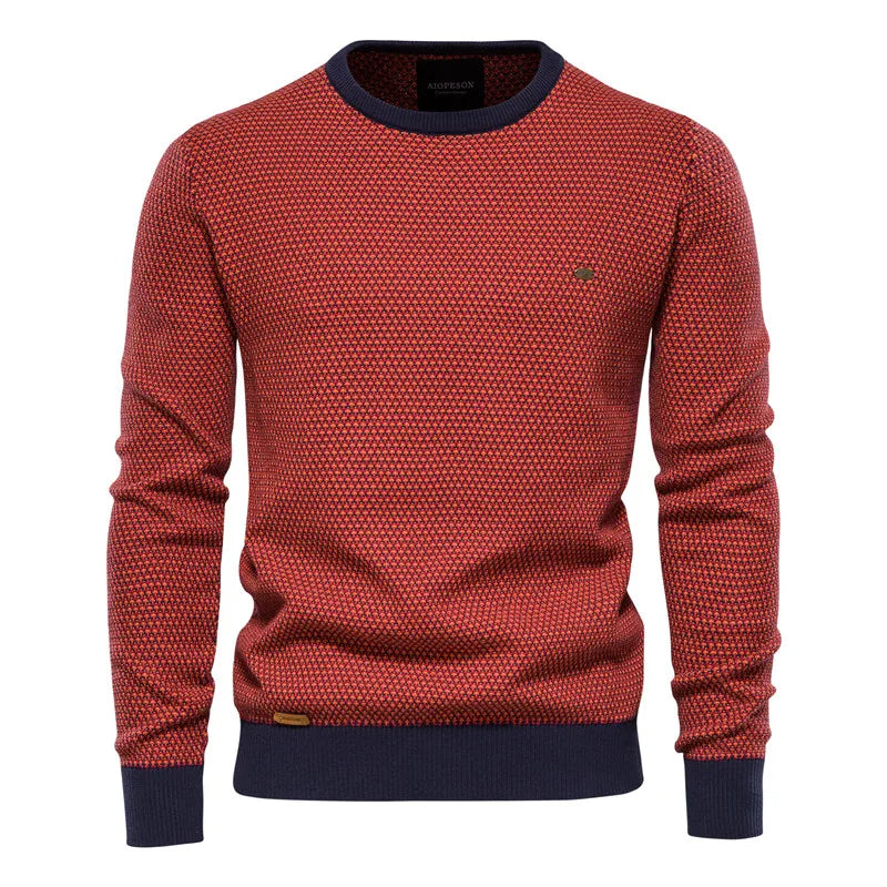 Hayden | Men's sweater with checkered pattern