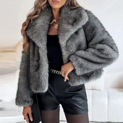 Charnotte | Women’s Chic Faux Fur Winter Jacket