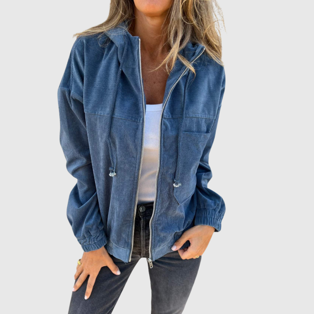 Elviana | Hooded Zip Jacket