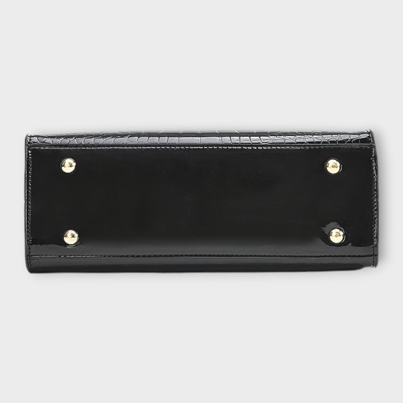 Olivia - Glossy Crocodile Pattern Handbag