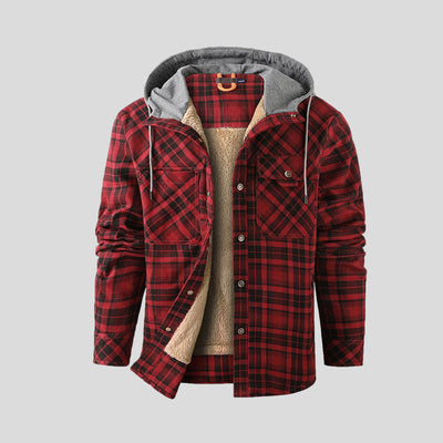 Michael | Checked sherpa jacket